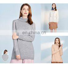 Виснец из белогоCashmere с карманами и V-образным вырезом для женщин thumbnail-2