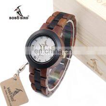 BOBO BIRD Engraved Wood Watches Women Luxury Brand Automatic Wood Wrist Watches Movement With Sandalwood thumbnail-2