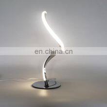 Spiral Aluminum Art Table Indoor Reading Lighting Lamp Bedroom Decoration Strip Table Light Lamp thumbnail-3