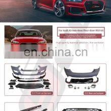 Automotive Body Parts Rear Bumper Diffuser For 2017-2019 Audi A5 Upgrade RS5 Style Kits Rear Diffuser With Exhaust Pipe Rear Tip thumbnail-2