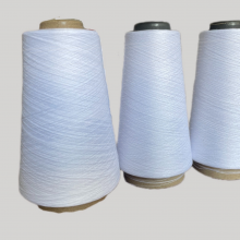 100% Virgin Polyester Ring Spun Titanium White /Extra White Yarn thumbnail-2