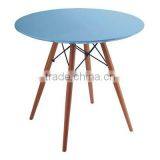 Glass or MDF Top With Wood Base Dining Table thumbnail-5