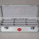 Aluminum Eyeglass Carrying Display Case for 18 Glasses thumbnail-1