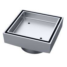 Modern Polished Brass Hidden Tile Insert Drain Filter for Hotel Bathroom and Shower Floor Applications