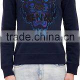 New Style Design Tiger Embroidery Print Pullover Sweatshirt thumbnail-1