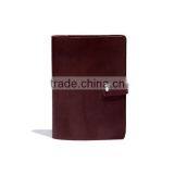 Hand-stitched With Dull Nickel Button for Closure Leather Book Holder thumbnail-5