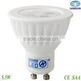 Dimmable Gu10 Led Spot Light Nichia Led,5.5w China Manufacturer
