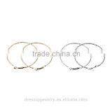 Fashion Jewelry Gold & Silver Plating Big Shiny Hoop Earrings Set for Girls thumbnail-1
