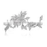 Platinum Plated Designer Brooch With AAA+ Cz Micro Pave Setting for Women and Men thumbnail-1