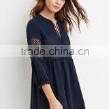 Sweet Flowers and Crochet Seven Sleeve Dress thumbnail-2