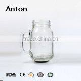 16oz Straw and Tin Lid Mason Jar With Handle thumbnail-3