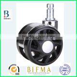 BL Swivel Electroplated 2.5 Inch Nylon Furniture or Medical Caster Wheels With Steel Grip Ring thumbnail-2