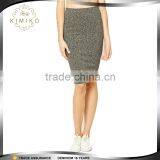 New Arrival Elegant Bodycon Mature Lady Pencil Midi Skirt thumbnail-1