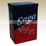 Hot Sale CMYK Printing Coffee Metal Tin Box for Packing