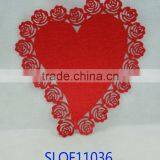 Heart Shape Felt Coaster thumbnail-1