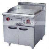 Gas Half Grooved Griddle With Cabinet