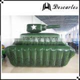 PVC Tarpaulin Large Inflatable Replica Army Tank for Advertising thumbnail-2