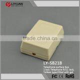 LY-SB21B Telephone Surface Box 1 Box Telephone RJ11 Jack, Tolless Type Filled With Gel