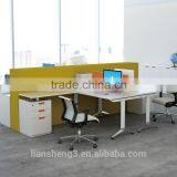Latest Stlylish Office Table Design Office Partition Double Side Computer Table for 2 Person thumbnail-6
