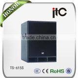 ITC T-615S Professiona Audio System Dual Way Loudspeaker With Subwoofer Speaker