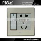 10A Electric Switch and Socket w Metal Panel thumbnail-1