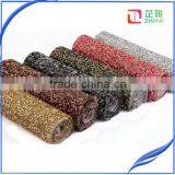 24*40cm Crystal Clear Resin Rhinestone Trim Iron on Rhinestone Mesh Sticker or Self ADHESIVE Rhinestone SHEET for Phone Art thumbnail-5