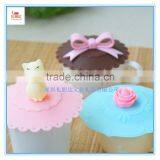 High Quality Silicone Suction Cup Lids and Silicone Food Covers, Fashion Anti-dust Silicone Mug Cover