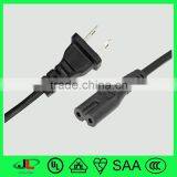 UL Extension Cord With American 2 Pin Polarized Plug NEMA 1-15P Power Plug thumbnail-2