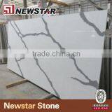 Newstar Stone Enginneered Calaeatta White Quartz Stone, Calacatte Gold Quartz Stone