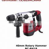 speed control model 1200W 40mm portable rotary hammer