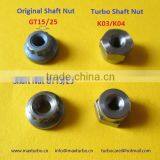 K03/ KO3/ K04/ KO4/ K14/ K16/ K24/ K27/ K36/ K37/ KP35/ KP39/ BV39 Turbocharger shaft nut