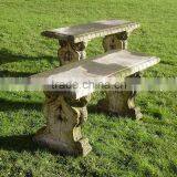 Outdoor Garden Marble Benches With High-backed