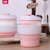 Colorful Soft Non-toxic Collapsible Silicone Mugs for Sublimation thumbnail-2