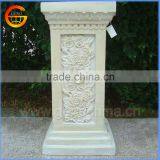 Rose Designed Fiberstone/ Fiberglass Flower Pot Stand Roman Column for Sale thumbnail-6
