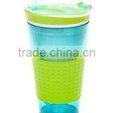Plastic 2 in 1 Snack & Drink Cup,Travel Cup Snack Drink in One Container thumbnail-3