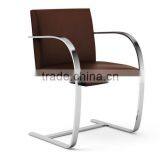 Brno Style Leather Armchair Stainless Steel Chair thumbnail-1