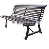 Square Tube Outdoor Metal Bench thumbnail-2