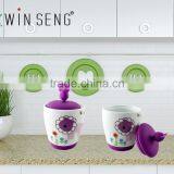 Ceramic Tea Pot Set With Teapot, Two Cups and Saucers, thumbnail-3