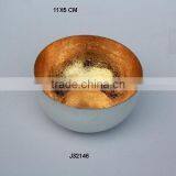 Two Tone Iron Votive White and Golden Colours thumbnail-1