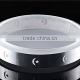 Customer Design White Thermoformed Plastic Round Led Lamp Cover Lamp Shades Metal Frame thumbnail-2