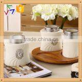 Canister Set With Turntable Wooden Stand thumbnail-1