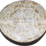 Lacquered Coconut Bowls With Various Pattern, Decorative Coconut Shell Bowls thumbnail-5
