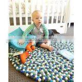 2017 Hot New Products Wholesale China Supplier Eco-friendly Baby Floor Mat Nepal Wool Felt Ball Rug Made in China thumbnail-1