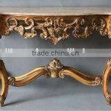 Marble Top Antique Gold Console Table for Living Room ME-0432-01 thumbnail-3
