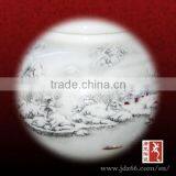 Jingdezhen Porcelain Excellent Quality Ceramic Pineapple Jar for Green Tea thumbnail-2