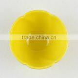 4.5"yellow Color Flower Shape Custom Ceramic Soup Bowl thumbnail-3