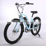 26 Inch Aluminum Alloy Frame Electric Beach Cruiser Bike With Full Suspension for Lady thumbnail-1