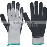 NMSAFETY Anti Cold Weather Winter Use 7g Black Latex on Grey Nappied Acrylic Liner Thermal Gloves Winter Gloves thumbnail-1
