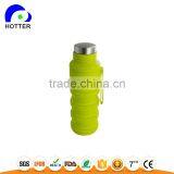 Hot Selling Foldable Silicone Water Bottle BPA Free Leak Proof Lightweight 20oz Eco-Friendly Reusable Travel Sports thumbnail-3