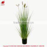 Wholesale Nearly Nature Artificial Grass 130cm Potted Onion Grass With Wheat Spray Bonsai Plants for Indoor Decoration thumbnail-1